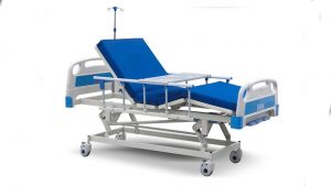 3 crank manual medical bed with 8 cm Sponge mattress