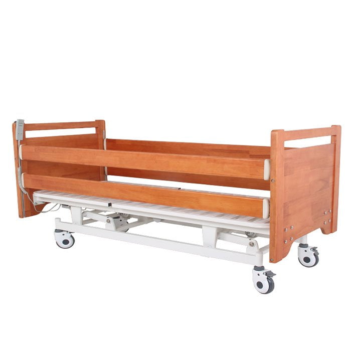 Beige solid wood fence special patient bed for obese patients