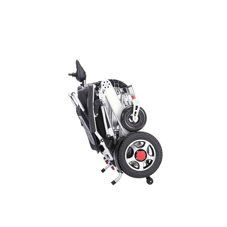 Foldable electric aluminum alloy wheelchair
